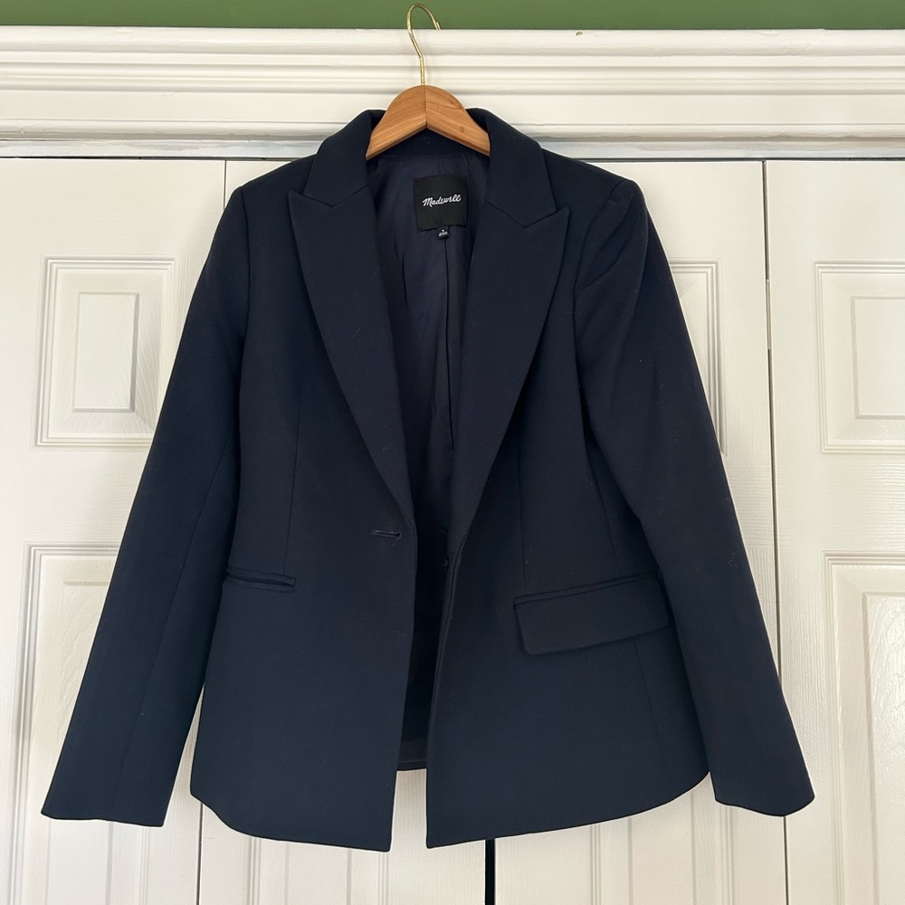 Navy Blue Alston Blazer by Madewell